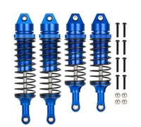 Rc Crawler Amortisseurs pour Traxxas pour Slash 4x4 2WD pour Rustler pour VXL pour Stampede 1/10 Amortisseurs Avant Et Arrière en Aluminium Mise À Niveau Voiture RC(Dark Blue)