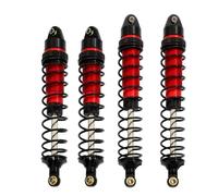 Rc Crawler Amortisseurs pour Traxxas pour Slash 4x4 pour Arrma pour Senton 4WD pour Typhon 1/10 Amortisseurs Avant Et Arrière en Métal pour Voitures RC Pièces Mise À Niveau(Red FR)