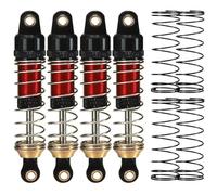 Rc Crawler Amortisseurs pour Traxxas pour Trx4m pour Defender pour Bronco Ajrc 1/18 Amortisseur Fileté De 53mm Chenille Télécommandée Mise À Niveau Huile(Red 4pcs)