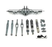 Rc Crawler Amortisseurs pour WLtoys 124006 12423 12427 1/12 Différentiel Essieu Arrière Fixation Composants Arbre Transmission Amortisseur Tige Métal Mise Niveau Pièces RC Voiture(Dark Grey)