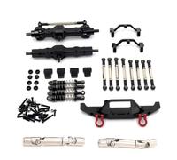 Rc Crawler Amortisseurs pour WPL pour Feiyu C14 C24 FY003-5A 1/16 RC Pièces Voiture Mise Niveau en Métal Biellette Direction Amortisseur Biellette Direction pour Siège Ensemble Neuf(Black)
