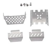 RC Crawler Axle Protector Plate 1/10 Scale Metal Chassis Armor Compatible avec YK4082 yK4102 yk4103 Absima Sherpa