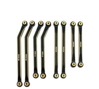 RC Crawler Brass Steering Linkage 1/24 Scale Raised Design Compatible avec Les modèles SCX24(Type 3 Black)