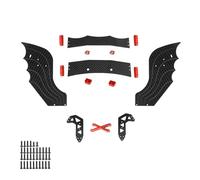 RC Crawler Cadre pour Arrma F1 1/7 1 Ensemble Fibre De Carbone Réglable Aileron Arrière Voiture RC Véhicules À Chenilles Accessoires Mises Niveau Remplacement Réparation(Red)