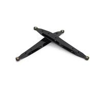RC Crawler Cadre Pour Axial RBX10 Pour Ryft 1/10 Bras Oscillant Arrière Métal 2 Pièces Biellette Liaison Pivotante Tige Traction Pièces Mise Niveau Chenilles RC(Black)