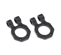 RC Crawler Cadre Pour LCG pour TRX4 pour SCX10 pour Capra 1/10 CNC Aluminium réglable avant arrière modulaire pare-chocs guide-câble les mises à niveau du châssis(2Pcs Shackle Black)