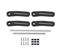 RC Crawler Cadre Pour LCG pour TRX4 pour SCX10 pour Capra 1/10 CNC Aluminium réglable avant arrière modulaire pare-chocs guide-câble les mises à niveau du châssis(Bumper Black)