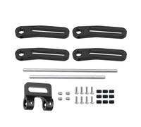 RC Crawler Cadre Pour LCG pour TRX4 pour SCX10 pour Capra 1/10 CNC Aluminium réglable avant arrière modulaire pare-chocs guide-câble les mises à niveau du châssis(Black With Fairlead)