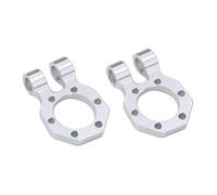 RC Crawler Cadre Pour LCG pour TRX4 pour SCX10 pour Capra 1/10 CNC Aluminium réglable avant arrière modulaire pare-chocs guide-câble les mises à niveau du châssis(2Pcs Shackle Silver)