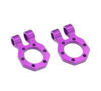 RC Crawler Cadre Pour LCG pour TRX4 pour SCX10 pour Capra 1/10 CNC Aluminium réglable avant arrière modulaire pare-chocs guide-câble les mises à niveau du châssis(2Pcs Shackle Purple)