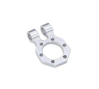 RC Crawler Cadre Pour LCG pour TRX4 pour SCX10 pour Capra 1/10 CNC Aluminium réglable avant arrière modulaire pare-chocs guide-câble les mises à niveau du châssis(1Pcs Shackle Silver)
