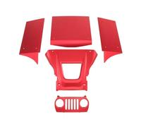 RC Crawler Cadre pour Vanquish H10 RTR 1/10 Kit Carrosserie Aluminium Arceau Sécurit Détachées Véhicules À Chenilles RC Mises Niveau Remplacement(Red)