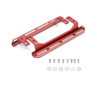 RC Crawler Car Metal Side Rock Sliders Pédal Pièces de Mise à Niveau compatibles avec 1 1021 Off Road Vehicle Model Accessoires(Red)