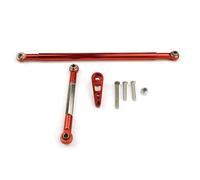 RC Crawler Ligne de Direction Pull Rod 1/12 Scale Aluminum Servo Arm Compatible avec MN86K(Red)
