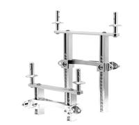RC Crawler Metal Body Mount Posts 1/10 Scale Front et Rear Shell Colonne Compatible avec Traxxas(1set Silver)