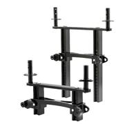 RC Crawler Metal Body Mount Posts 1/10 Scale Front et Rear Shell Colonne Compatible avec Traxxas(1set Black)