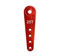 RC Crawler Metal Servo Arm Extension Horn 37mm 1/10 Scale Compatible avec Futaba Savox Xcore HL HD Power Go Tech(25T Red 1pcs)