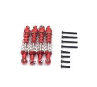 RC Crawler Metal Shock Absorber Set 1/10 Scale Compatible avec MN D90 D91 D96 Mn98 99S(Red)