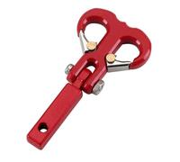 RC Crawler Metal Tow Hook 1/10 Scale Front et Rear Bumper Accessoire Compatible avec SCX10 Yikong(Red)