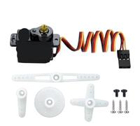 RC Crawler Servo Mount avec 15T Arm pour 1/24 Scale Compatible avec SCX24 C10 Bronco(White)