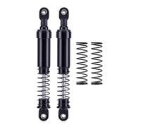 RC Crawler Shock Absorber 1/10 Scale Aluminum Big Bore Oil Damper Compatible avec Cheater Rigs et Gamde R1 Comp Builds(Black 115mm 2pcs)