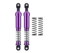 RC Crawler Shock Absorber 1/10 Scale Aluminum Big Bore Oil Damper Compatible avec Cheater Rigs et Gamde R1 Comp Builds(Purple 115mm 2pcs)