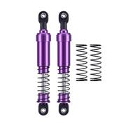 RC Crawler Shock Absorber 1/10 Scale Aluminum Big Bore Oil Damper Compatible avec Cheater Rigs et Gamde R1 Comp Builds(Purple 105mm 2pcs)