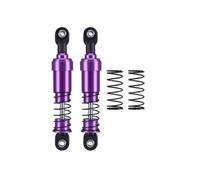 RC Crawler Shock Absorber 1/10 Scale Aluminum Big Bore Oil Damper Compatible avec Cheater Rigs et Gamde R1 Comp Builds(Purple 85mm 2pcs)