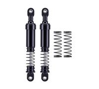 RC Crawler Shock Absorber 1/10 Scale Aluminum Big Bore Oil Damper Compatible avec Cheater Rigs et Gamde R1 Comp Builds(Black 105mm 2pcs)