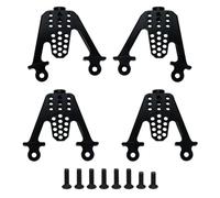 RC Crawler Shock Absorber Set Front et Rear avec Montant Post Lift pour 1/10 Scale Compatible avec Divers modèles(Black)