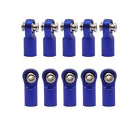 RC Crawler Tie Rod End Ball Joint 1/10 Scale M4 22mm Metal Link Compatible avec VORTEKS Big Rock YK(Blue 10pcs)