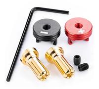 RC Crawlers Composants Connecteurs Fiches Banane Avec Couvercle Refroidissement 1 Paire Drone RC Lipo Modèle D'avion Voiture Pièces Mise Niveau Accessoire Remplacement(Size3)