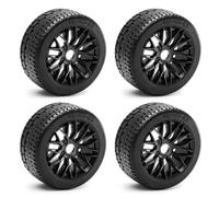 RC Crawlers Composants Pour Arrma Pour Infraction Pour Felony Pour Limitless 1/7 4 Pièces Pneus 17mm Hex Haute Adhérence Mise Niveau Pour Rapide Accessoire Modèle RC(Black)