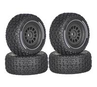 RC Crawlers Composants Pour Arrma Pour Mini Pour Mojave Pour Grom 1/14 4 Pneus Caoutchouc 65 Mm Hexagone 12 Pièces Accessoires Mise Niveau Voitures RC(Black)