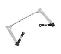 RC Crawlers Composants Pour Axial Pour Wraith RR10 Bomber 1/10 RC Car Crawler Upgrade Parts Accessories Barre Anti Roulis Arrière Métal Ensemble Barres Stabilisatrices(Silver)