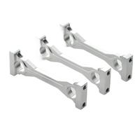 RC Crawlers Composants Pour Tamiya Pour Actros Pour MAN Pour Scania 1/14 RC Camion Tracteur Remorque Voiture Benne Pièces Mise Niveau 3 Support Châssis Central Métal(Silver)