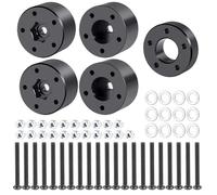 RC Crawlers Composants pour Tamiya pour Clod Buster 1/10 Adaptateurs Moyeu Hexagonal Roue en Alliage D'aluminium Roues Avant Élargies Pneus 11mm 4×4×4 Chenilles Modifiées