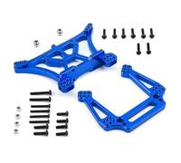 RC Crawlers Composants Pour Traxxas Pour Slash 2WD Pour Rustler Pour Stampede Pour VXL Skully 1/10 Supports Tour Choc Avant Arrière Aluminium Pièces Rechange RC(Blue)