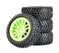 RC Crawlers Composants pour Wltoys 144001 pour Scx10 pour Traxxas pour TRX-4 pour Tamiya pour Buggy 1/12 1/14 1/10 Roues Moyeu Hexagonal Pneus 2,9 Pouces Voiture RC Tout pour Terrain(B Green)
