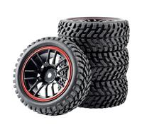 RC Crawlers Composants pour Wltoys 144001 pour Scx10 pour Traxxas pour TRX-4 pour Tamiya pour Buggy 1/12 1/14 1/10 Roues Moyeu Hexagonal Pneus 2,9 Pouces Voiture RC Tout pour Terrain(B Red)