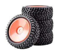 RC Crawlers Composants pour Wltoys 144001 pour Scx10 pour Traxxas pour TRX-4 pour Tamiya pour Buggy 1/12 1/14 1/10 Roues Moyeu Hexagonal Pneus 2,9 Pouces Voiture RC Tout pour Terrain(A Red)