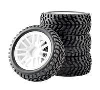 RC Crawlers Composants pour Wltoys 144001 pour Scx10 pour Traxxas pour TRX-4 pour Tamiya pour Buggy 1/12 1/14 1/10 Roues Moyeu Hexagonal Pneus 2,9 Pouces Voiture RC Tout pour Terrain(B White)