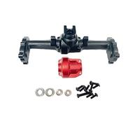 RC Crawlers Pour Hobbyplus 1/18 Pour CR18P Pour Rock Van 1/18 Alliage D'aluminium Boîtier D'essieu Avant Arrière Accessoires Voiture Pièces Mise À Niveau RC(Black,Rear)