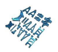 RC Crawlers Pour MJX 16207 16208 16209 16210 H16 Pour Hyper Go 1/14 RC 14301 14302 14301 Assemblage Vision Voiture Bloc Direction Moyeux Arrière Mises Niveau Pièces RC Accessoires(Blue)