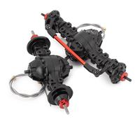 RC Crawlers Pour Tamiya 1/14 Essieu Avant Arrière Métal Essieu Différentiel Moyen Engrenage Intégré RC Remorque Tracteur Remorque Camion Remorquage Pièces Accessoires Voiture RC(Set)