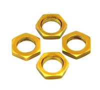 RC Crawlers Pour Traxxas 1/5 Pour X-MAXX 77086-4 Pour E-Revo 2.0 Pour VXL 86086-4#7758 Écrous Hexagonaux Roue 17 Mm Montage Cannelé Décoration Métal Dentelé Pièces RC(Yellow)