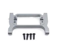 RC Crawlers Pour Traxxas Pour TRX4 Pour Bronco Pour Blazer Sport G500 Pour TRX6 1/10 Support Servo Avant Métal Châssis Direction Traverse Modification Voiture Sur RC(Silver)