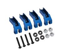 RC Crawlers Pour Traxxas Pour TRX4 Pour Defender Pour Bronco Sport G500 1/10 Support Choc Avant Arrière Métal Tours Réglables Cerceaux RC Chenille Mise À Niveau Pièces De Voiture(Blue)