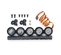 RC Crawlers Pour TRX-4 Pour Axial Pour SCX10 D90 1/10 Simulation Barres Lumières Toit 4/5/6 Projecteur Décoration RC Chenille Voiture Camion Modèle Pièces Mise À Niveau(White,5 Lights)