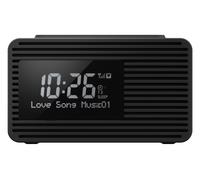 RC-D8EG-K - Radio-réveil, noir - DAB+, fonction de charge USB